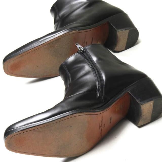 シモン フルニエール Simon Fournier レザーサイドジップブーツ 10667