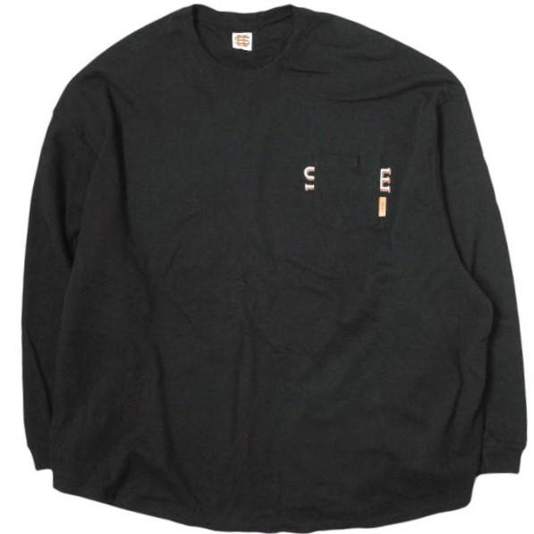 SEE シーシー 日本製 SUPER BIG ROUND LS POCKET TEE スーバービッグ