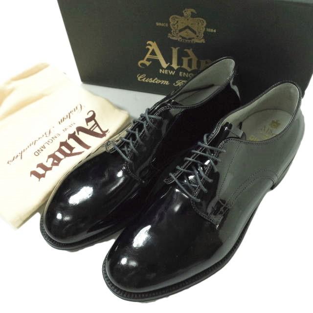 新品 ALDEN x District オールデン Patent Leather Plain Toe Dover