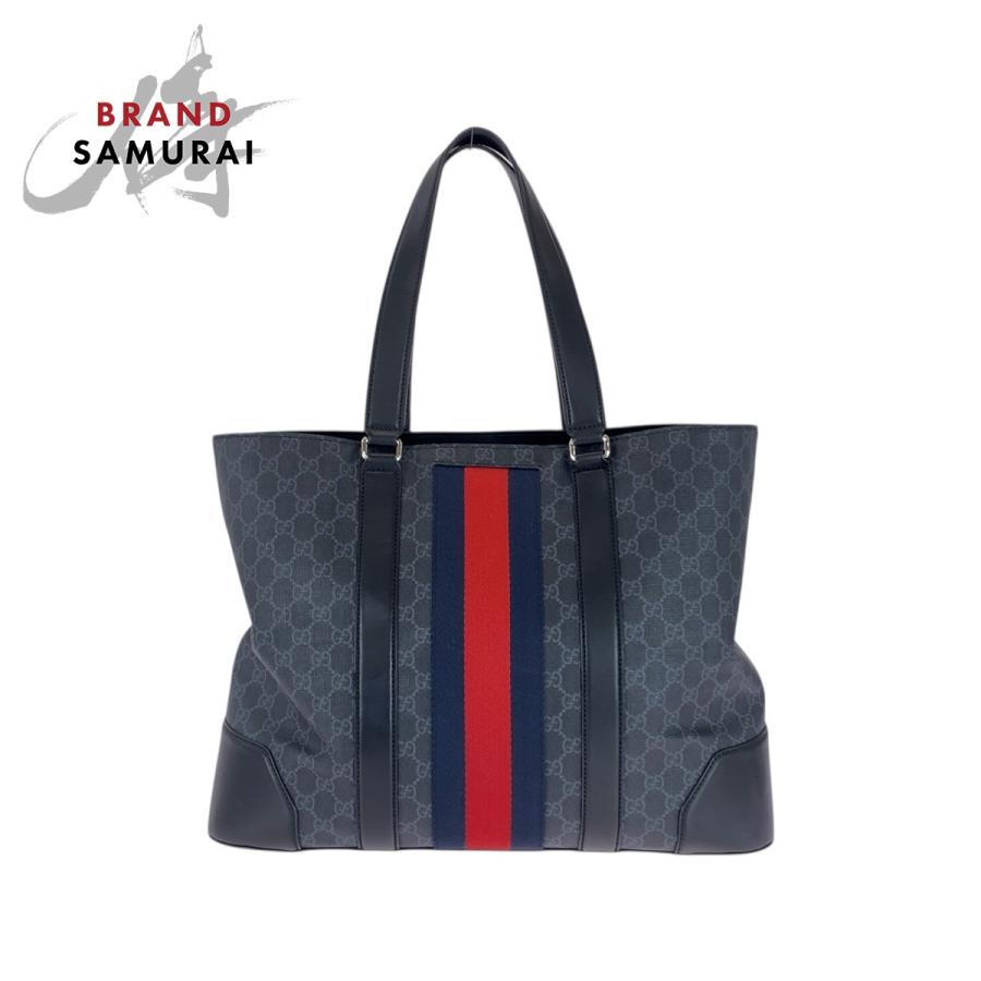 GUCCI（グッチ） 美品 シェリーライン 黒 レッド ネイビー GG