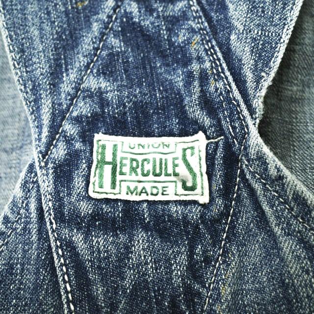 HERCULES ヘラクレス 40s ハンマータグ デニムオーバーオール