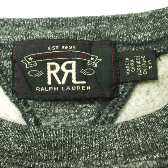 RRL ダブルアールエル DOUBLE V SWEAT SHIRTS - SALT＆PEPPER 両V