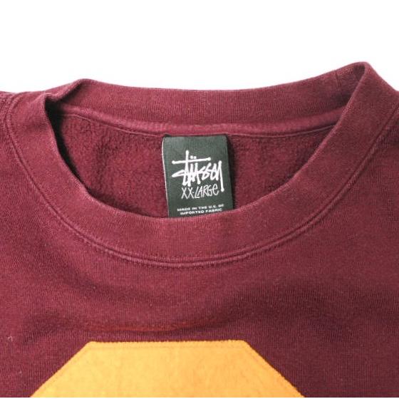 STUSSY ステューシー S Logo Sweat 裏起毛 フェルトロゴスウェット XXL