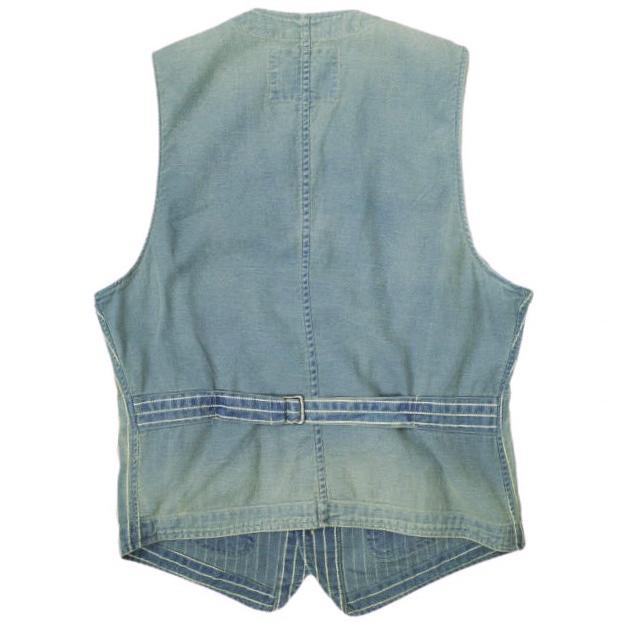RRL ダブルアールエル WABASH VEST ウォバッシュストライプド