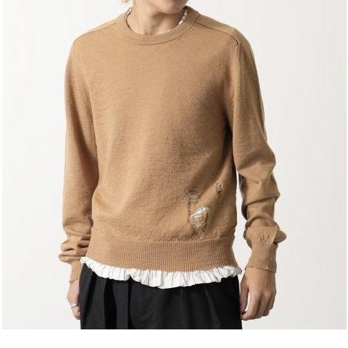 新品 MAISON MARGIELA 4 14 メゾンマルジェラ 22AW ダメージ加工