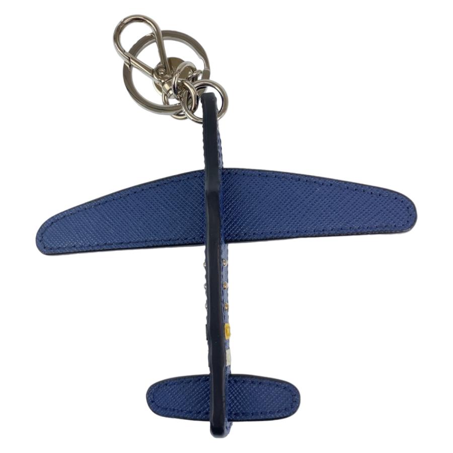 PRADA（プラダ） サフィアーノ ブルー 青 レザー キーホルダー