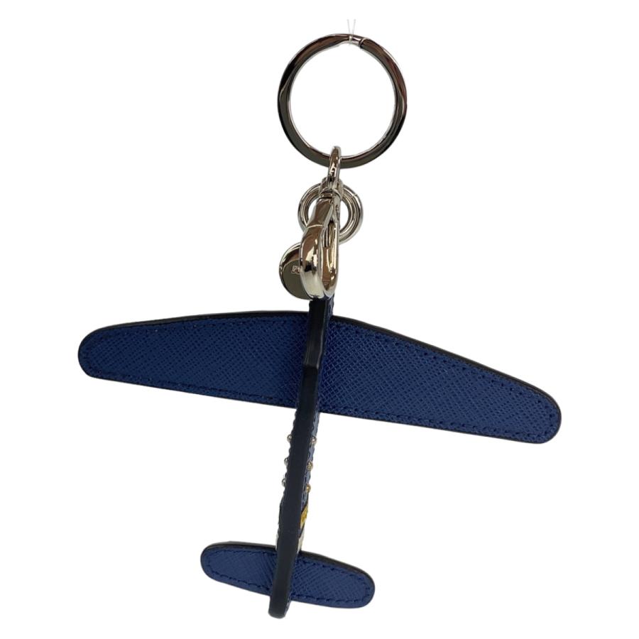 PRADA（プラダ） サフィアーノ ブルー 青 レザー キーホルダー