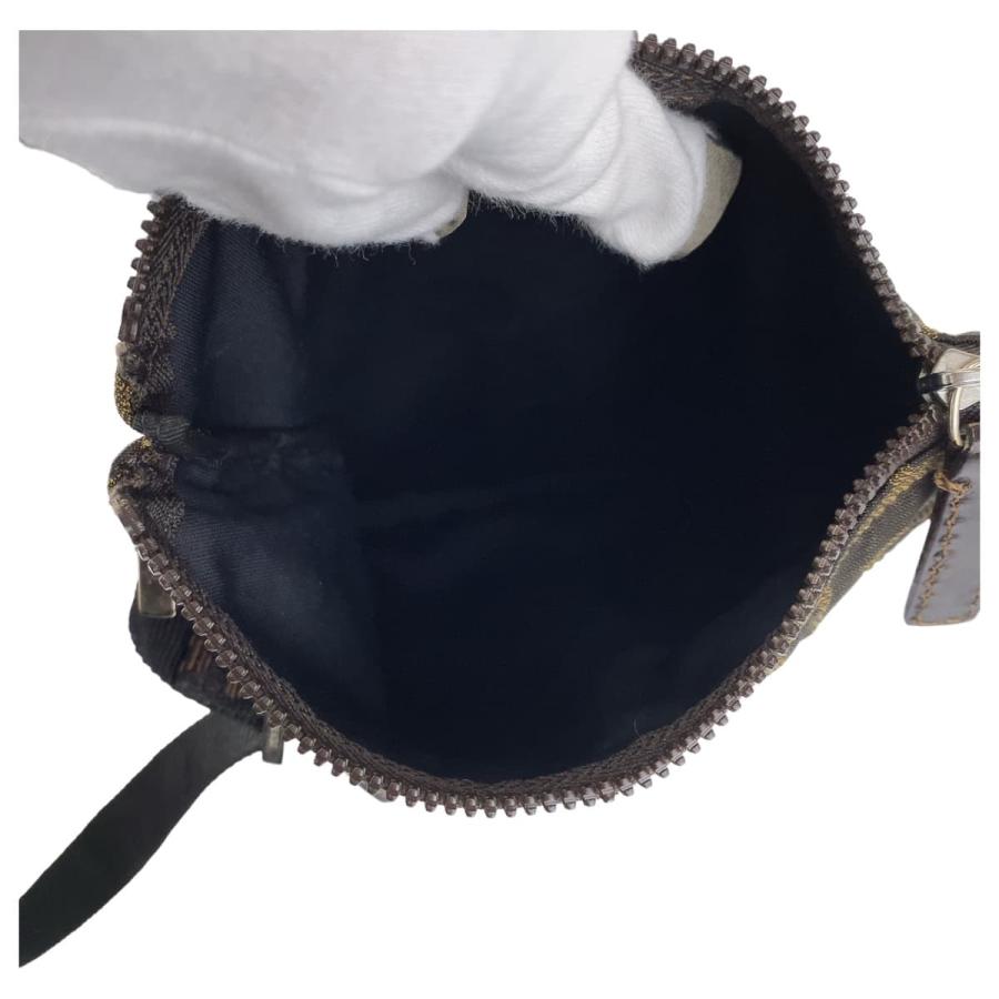 FENDI（フェンディ） 美品 ズッカ ブラウン シルバー金具 キャンバス