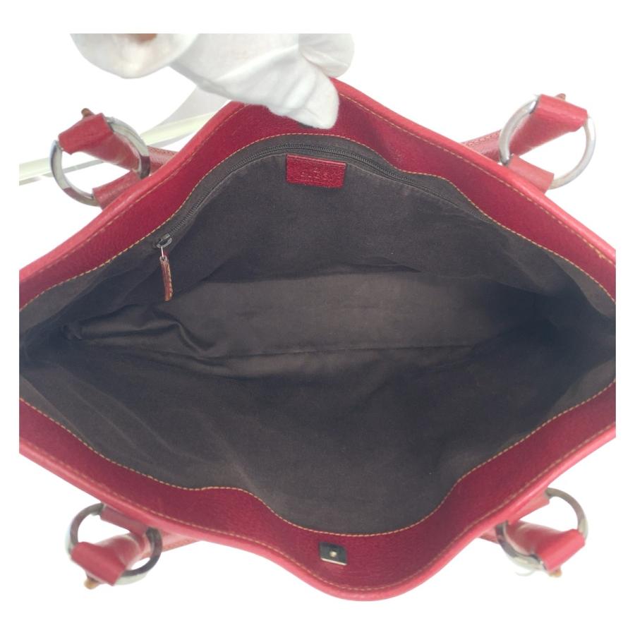 GUCCI（グッチ） GG柄 ブラウン レッド シルバー金具 GGキャンバス