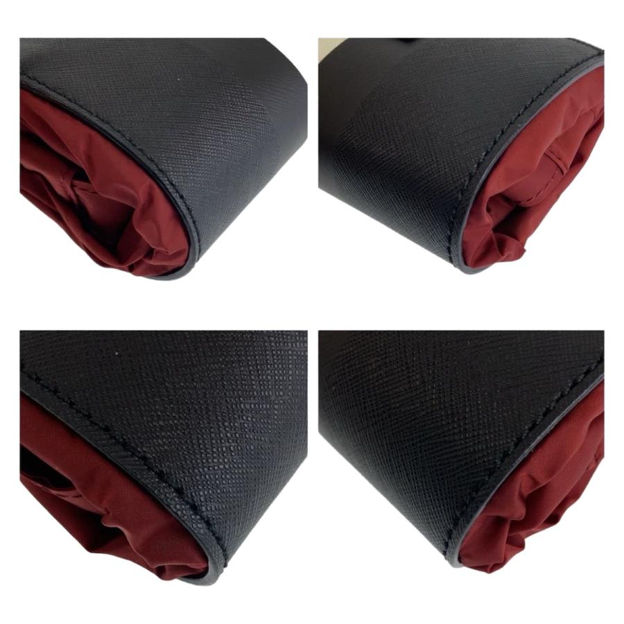 Bally（バリー） 新品未使用 レッド ブラック シルバー金具 ナイロン