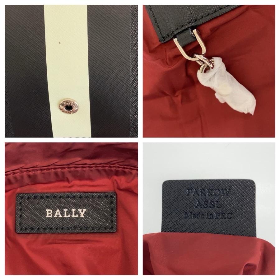 Bally（バリー） 新品未使用 レッド ブラック シルバー金具 ナイロン