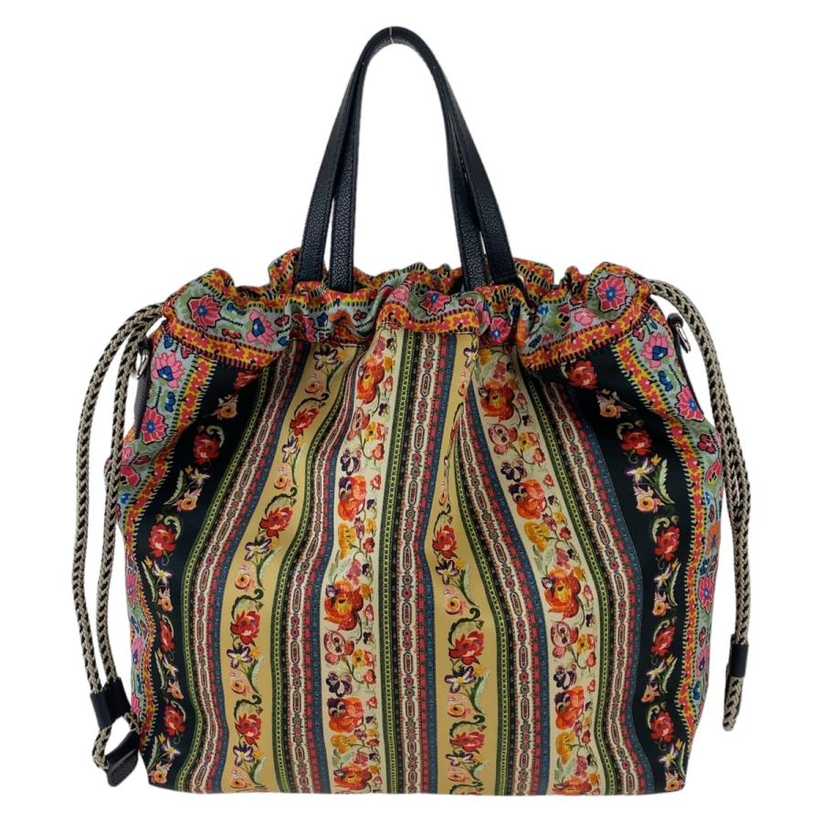 ETRO（エトロ） 美品 フリンジ マルチカラー シルバー金具 ナイロン