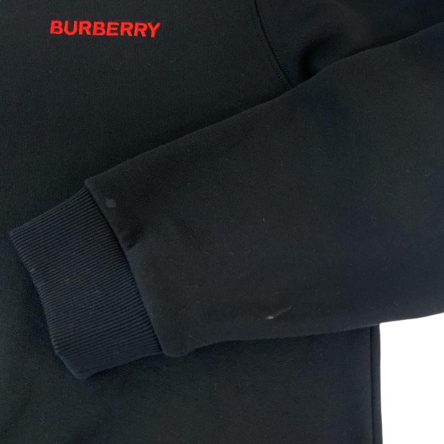BURBERRY（バーバリー） 美品 チェック柄 ロゴ刺繍 サイズL ブラック