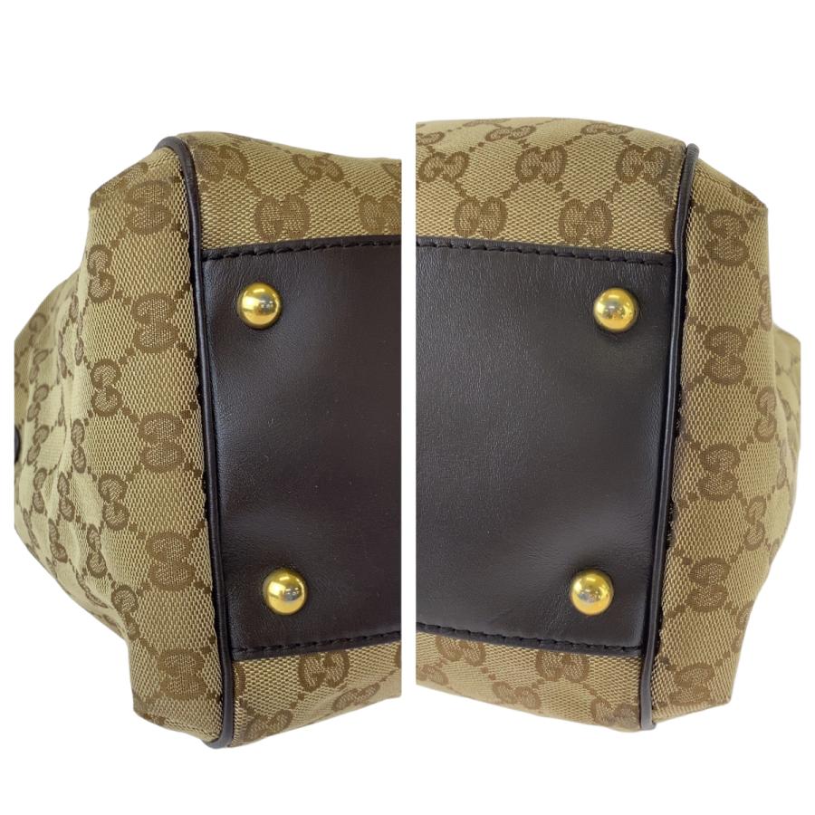 GUCCI（グッチ） 美品 インターロッキング ブラウン ゴールド金具 GG