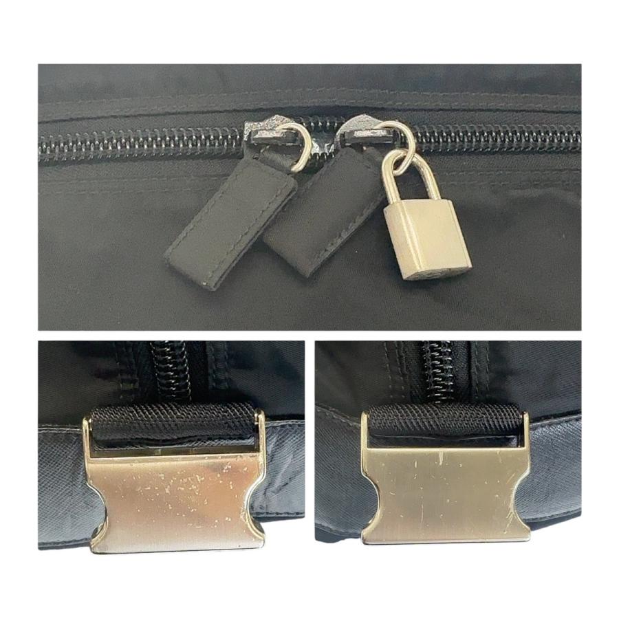 PRADA（プラダ） 美品 テスート 三角ロゴプレート ブラック 黒