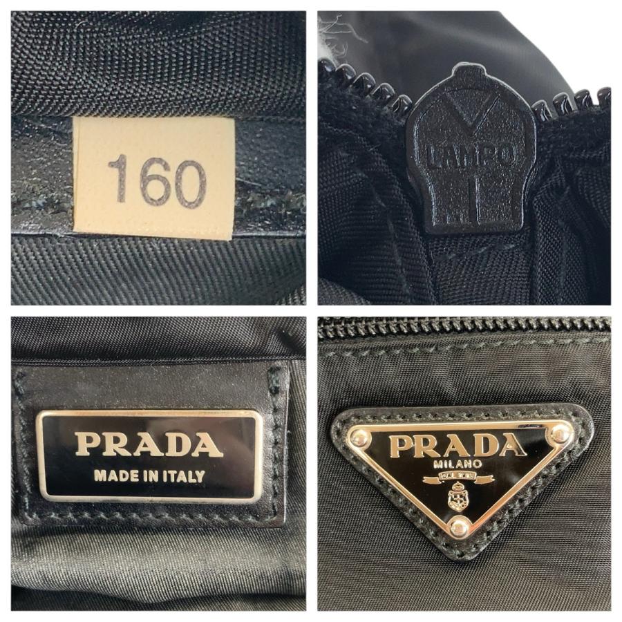 PRADA（プラダ） 美品 テスート 三角ロゴプレート ブラック 黒