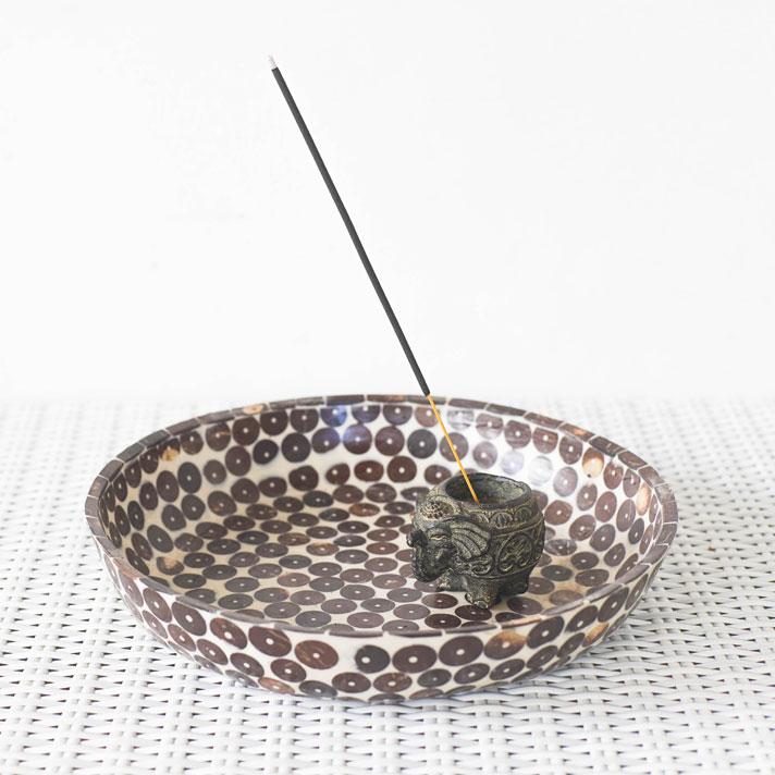 象 オブジェ ゾウ 置物 石 インセンスホルダー インセンススタンド お