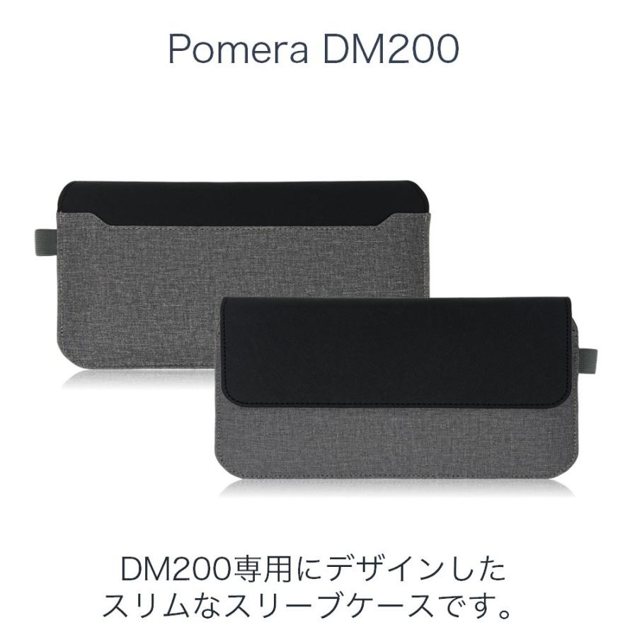 ポメラ DM200 ケース 保護フィルム 付 (PUレザー素材) : LOE Yahoo!店