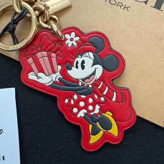 COACH（コーチ） x ディズニー コラボ ミニーマウス キーホルダー