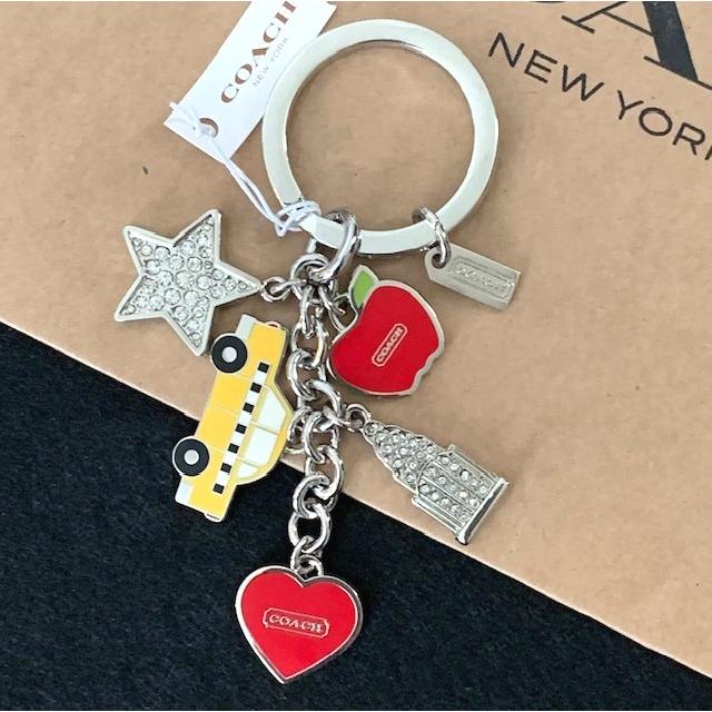 COACH（コーチ） キーホルダー タクシー バックチャーム キーリング