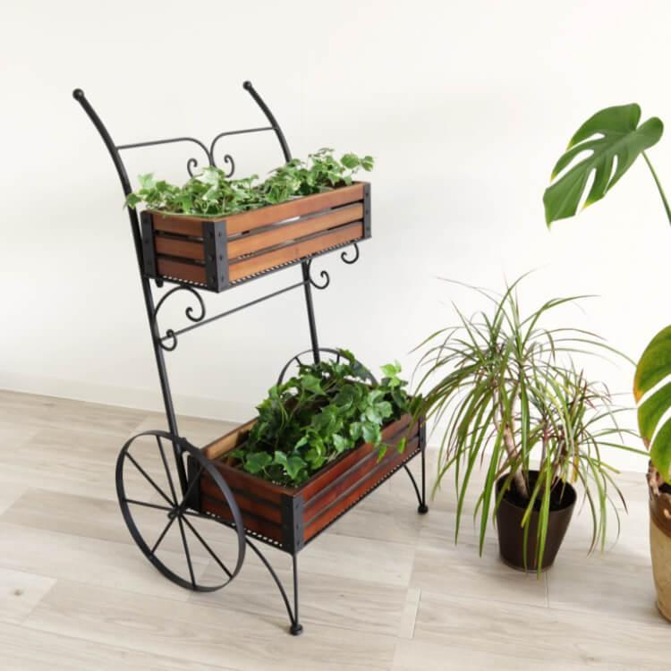 フラワースタンド ガーデンラック プランターラック 花台 フラワー