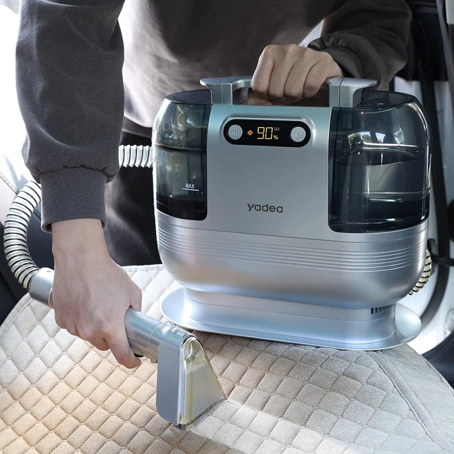 Yadea カーペットクリーナー コードレス 12000Pa強力吸引 リンサー洗浄