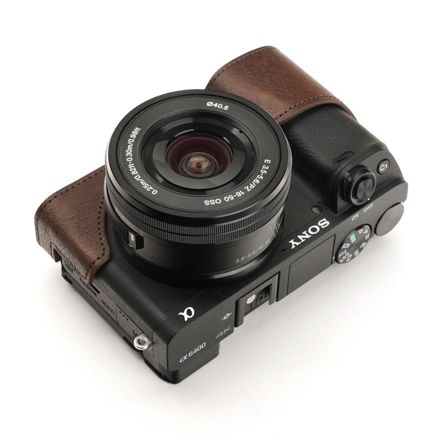 TP Original SONY α6400/α6100 用 ボディーハーフケース ダーク