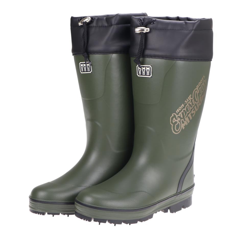 ミツウマ メンズ スパイクブーツ 2260MUNS カーキ 紳士 スチールピン