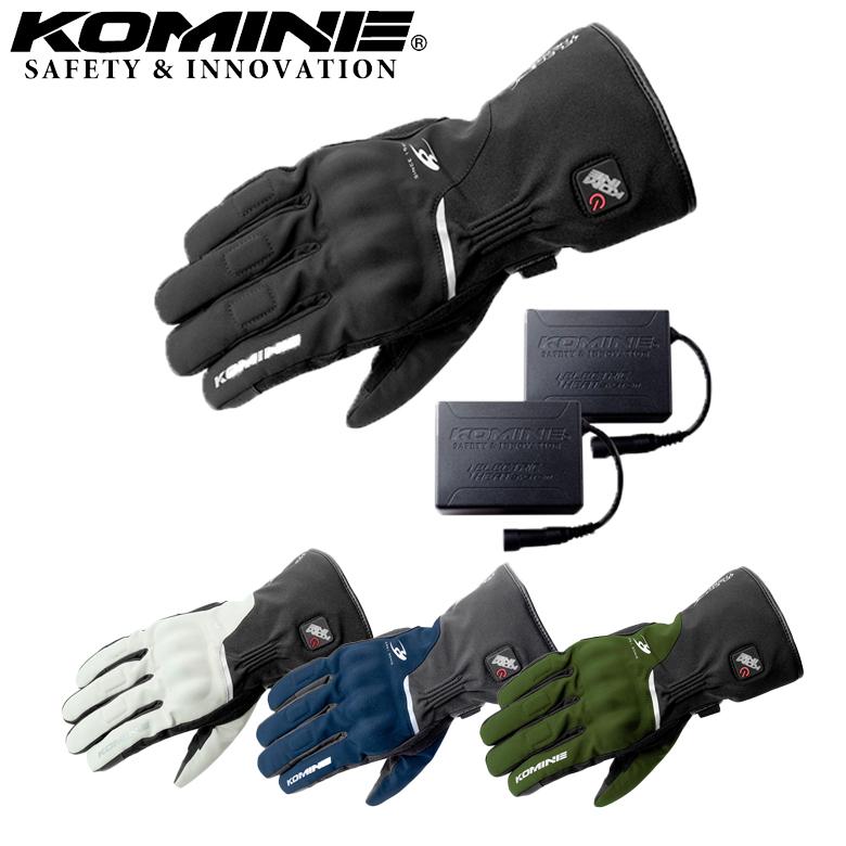 バイク用電熱グローブ KOMINE コミネ プロテクトエレクトリックヒート