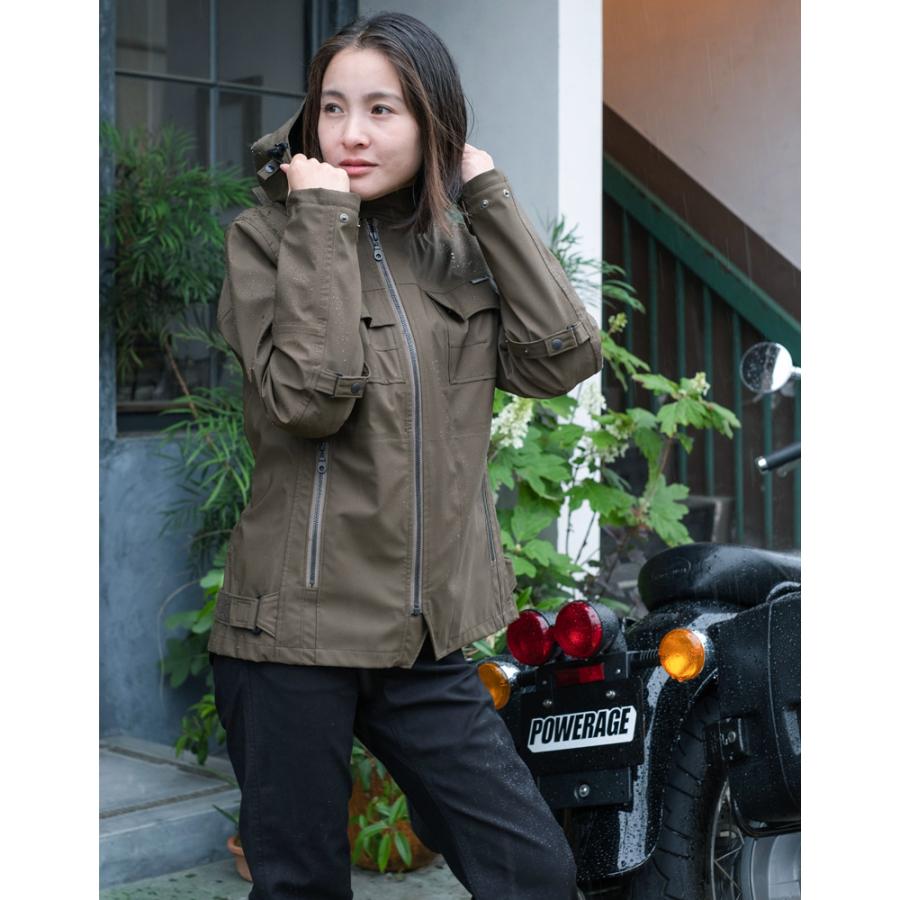 レディースバイクジャケット 防寒 防水 防風 透湿 撥水 女性 デジカモ