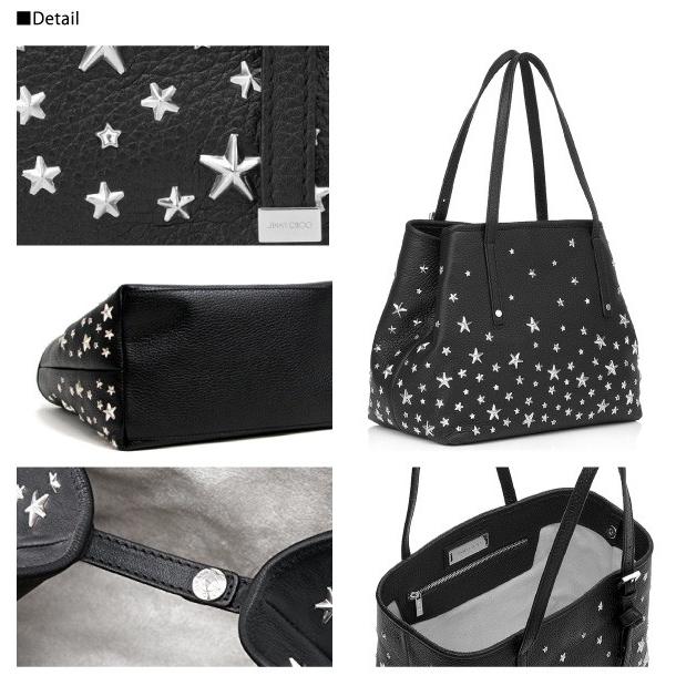 JIMMY CHOO-ジミー チュウ-】SASHA S トートバッグ[スタースタッズ
