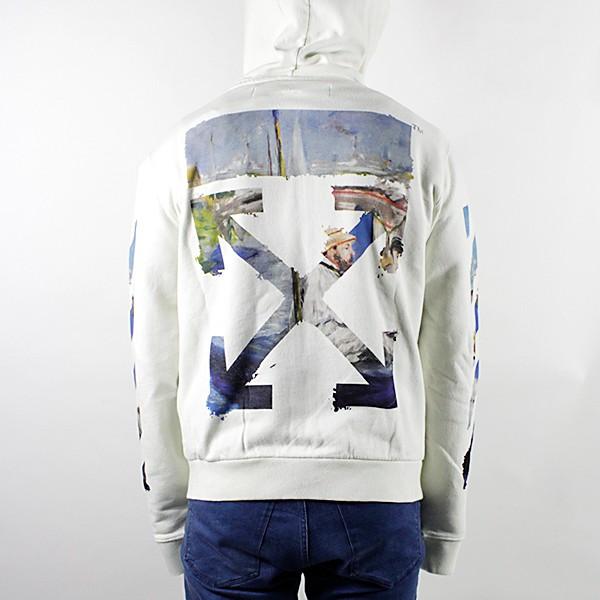 off white（オフホワイト） Off-White DIAG COLORED ARROW ZIP HOODIE