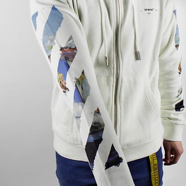 off white（オフホワイト） Off-White DIAG COLORED ARROW ZIP HOODIE