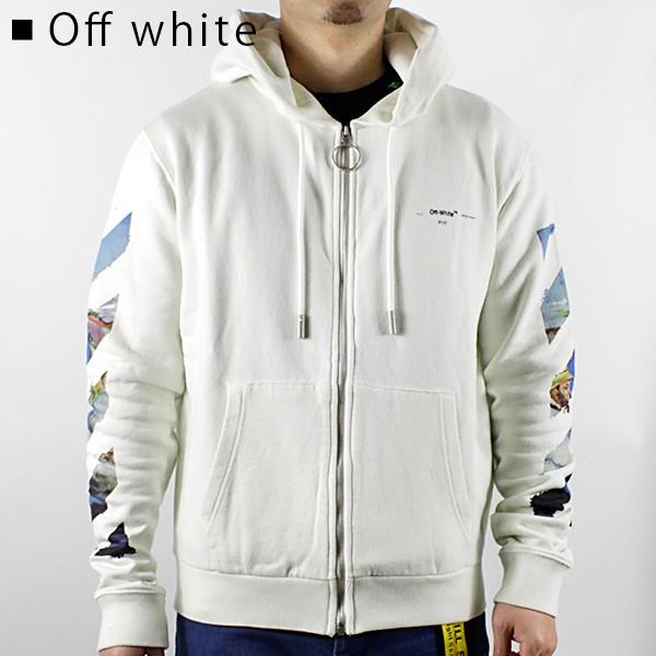 off white（オフホワイト） Off-White DIAG COLORED ARROW ZIP HOODIE