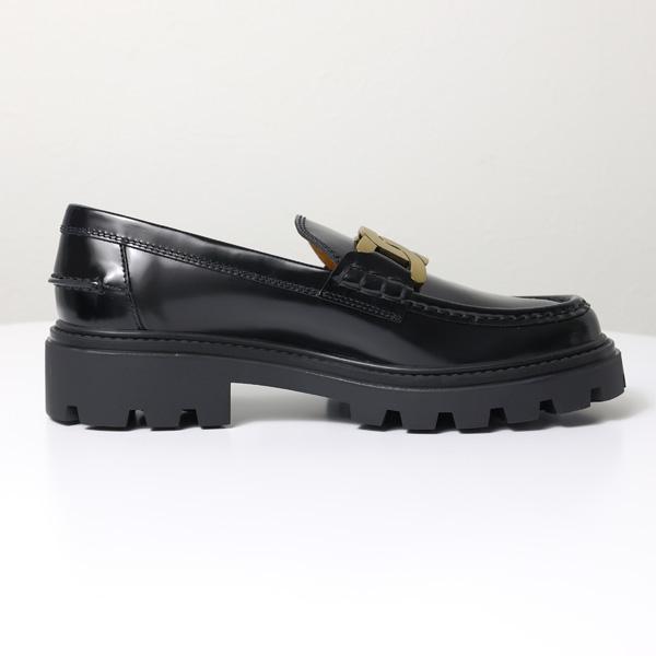 TOD'S（トッズ） TODS ケイト レザー ローファー ロゴ 厚底 レディース