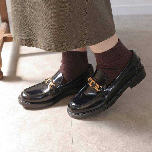 TOD'S（トッズ） TODS T Chain Leather Loafers レザー ローファー