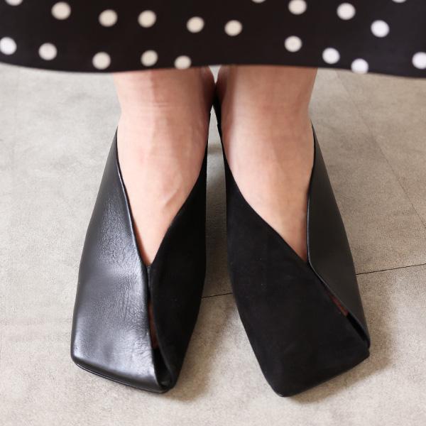 JIL SANDER（ジルサンダー） Square Toe Leather Mules サンダル