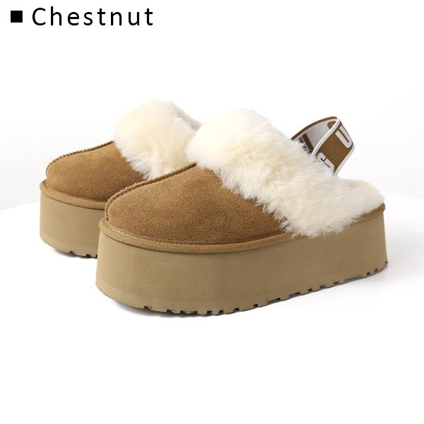 UGG（アグ） W FUNKETTE ファンケット スリッポン ムートンブーツ 厚底
