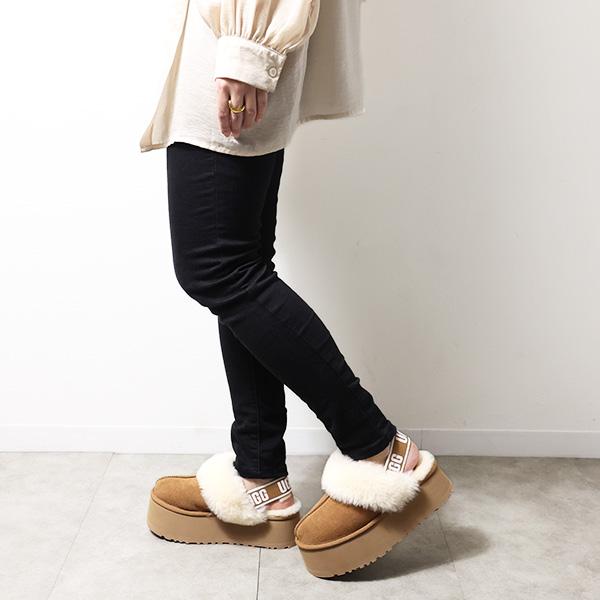 UGG（アグ） W FUNKETTE ファンケット スリッポン ムートンブーツ 厚底