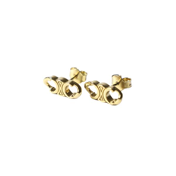 CELINE（セリーヌ） Triomphe Gourmette Studs Earrings ピアス