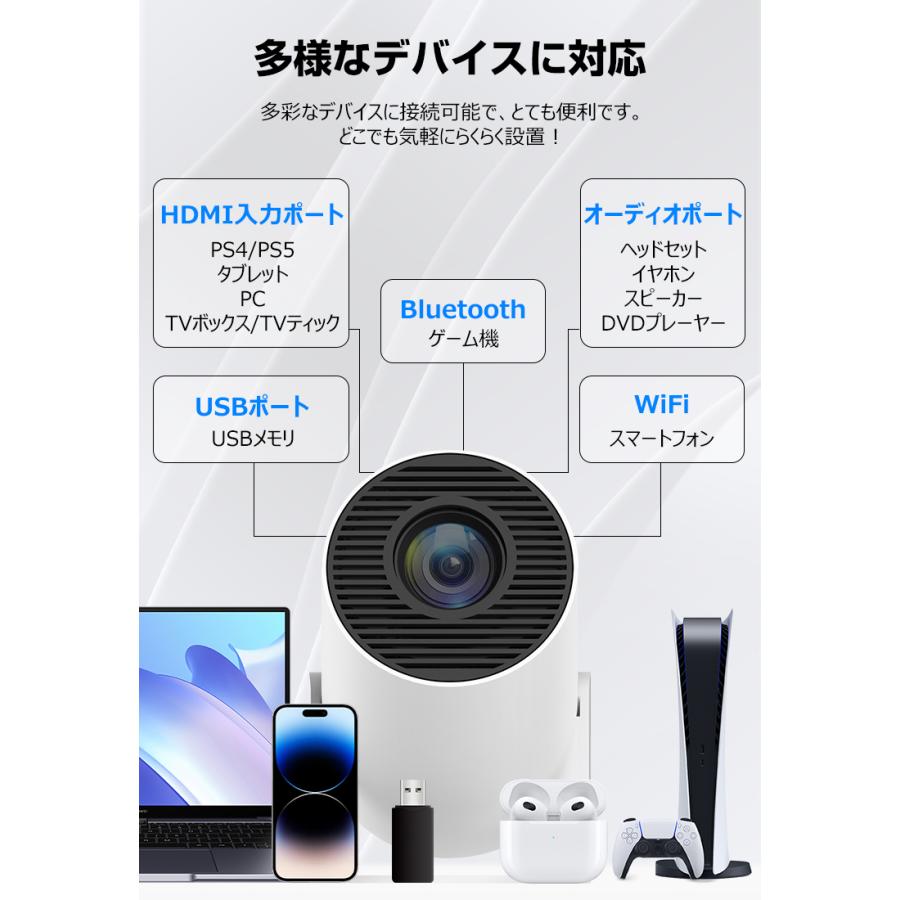 進化版10%OFFで8982円／ プロジェクター 小型 20000LM 4K 家庭用 高