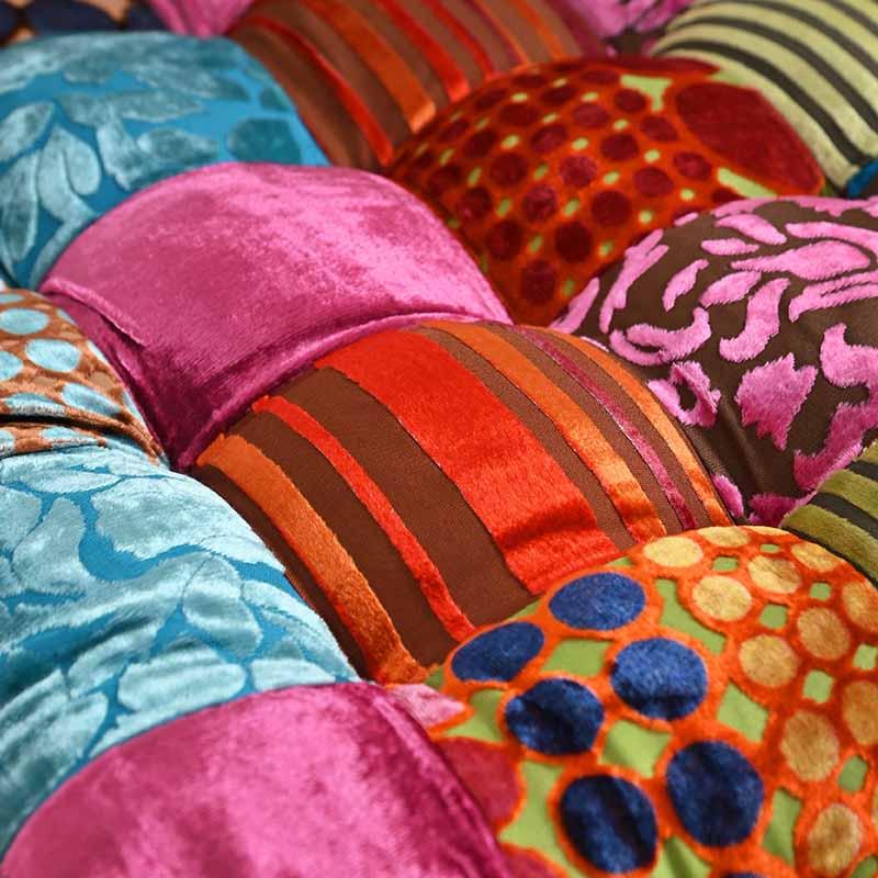 クッション 座布団タイプ 57cm角 パッチワーク モロッコ おしゃれ