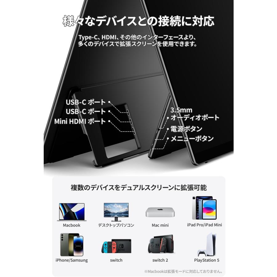 EHOMEWEI 【法人限定商品】モバイルモニター EHOMEWEI RQHG-180PW