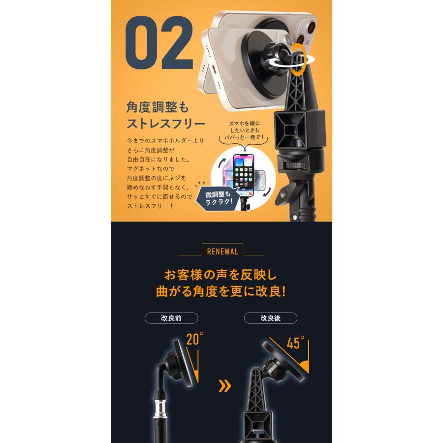 スマホ 三脚 マグネット式 スマホスタンド【lapset公式】マグネット