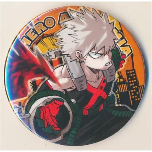 ヒロアカ 浮世絵 浴衣 缶バッジ 爆豪勝己 ヒロアカ 浮世絵 浴衣 缶