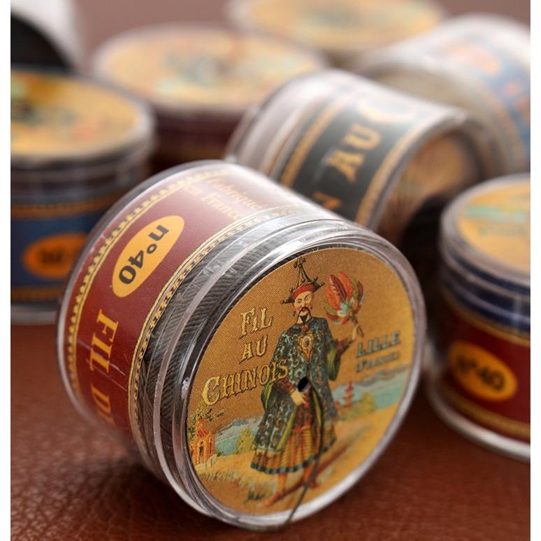 AU CHINOIS（オ シノワ） 0.5mmワックスリネン糸 50m巻き 全21色 手