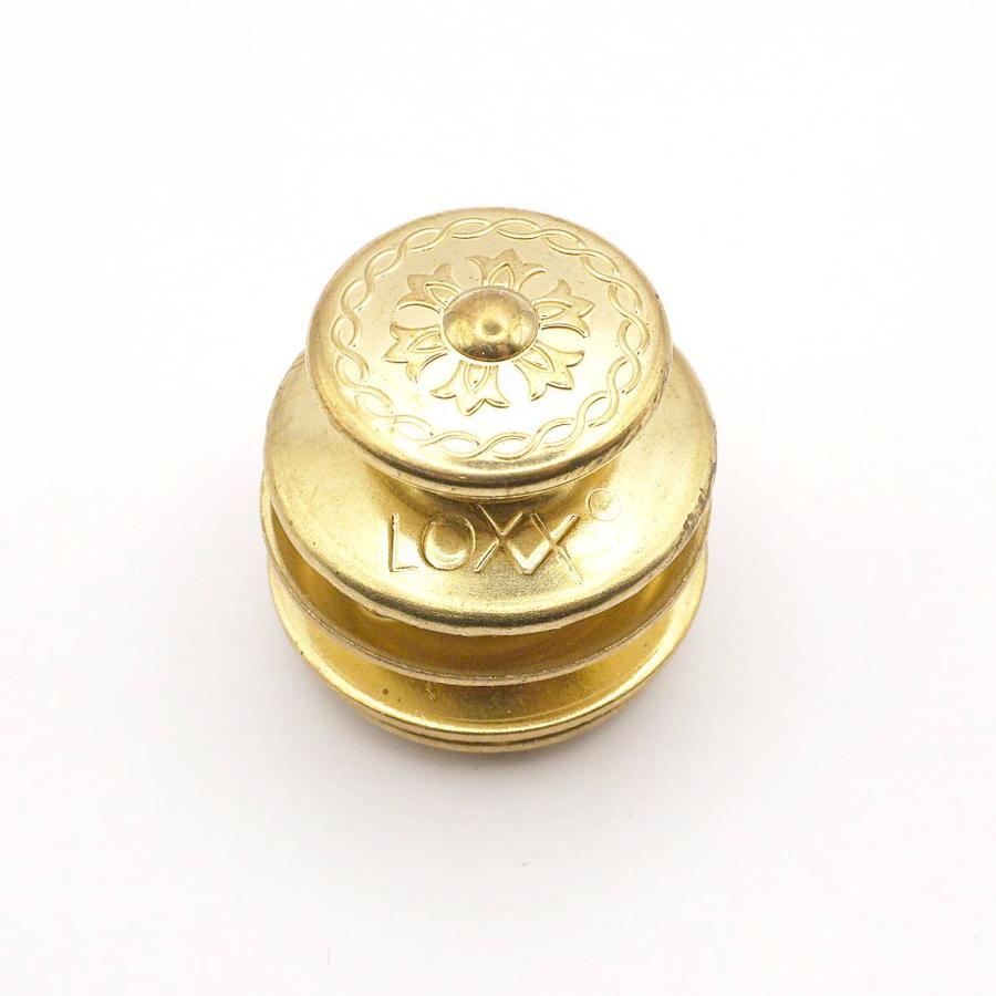 LOXXドイツホック 柄 ニッケル・アンティーク・真鍮生地 1個入り