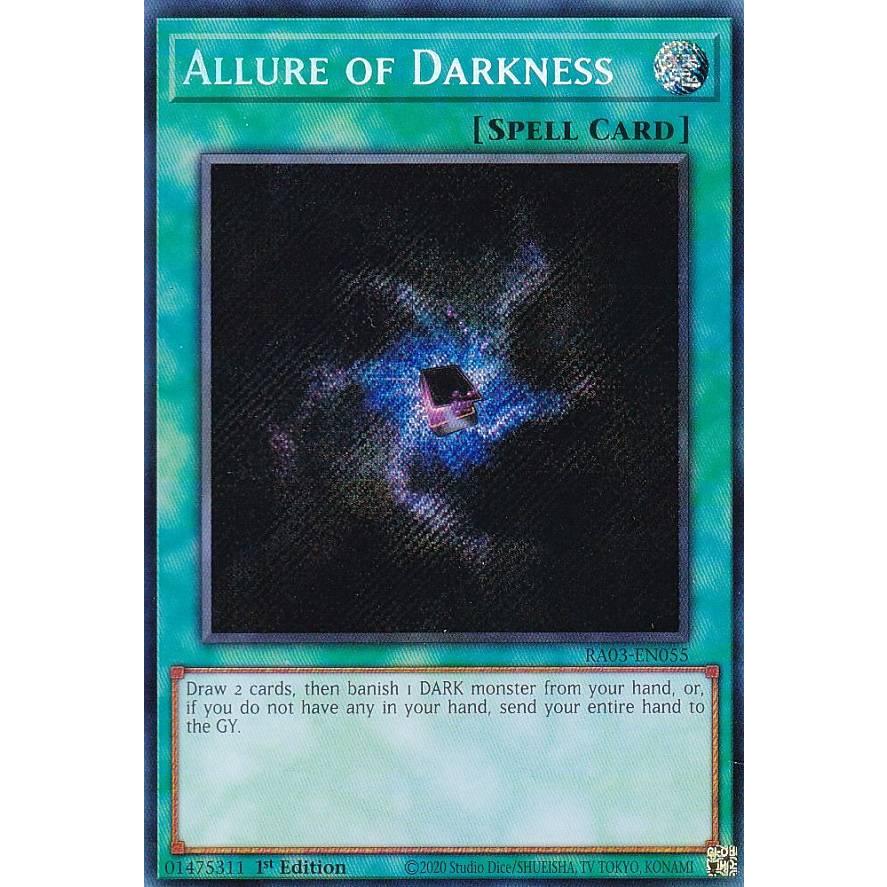 遊戯王 RA03-EN055 闇の誘惑 (英語版 1st Edition シークレットレア