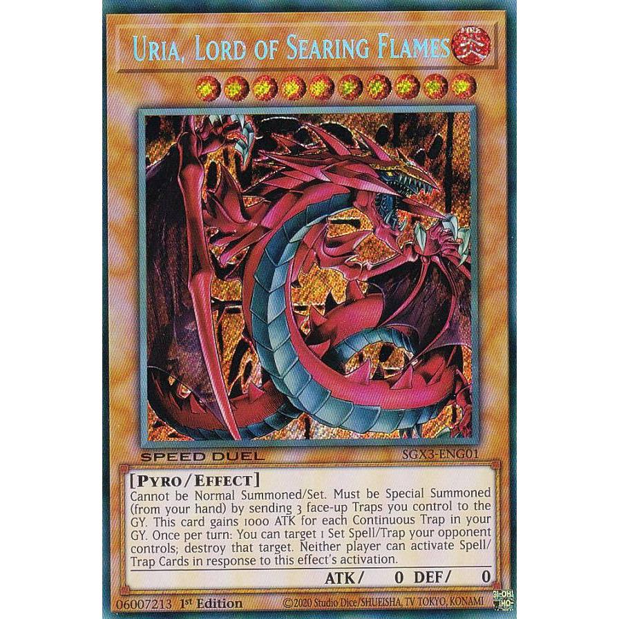 遊戯王 SGX3-ENG01 神炎皇ウリア Uria, Lord of Searing Flames (英語