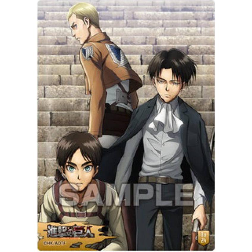 No.24 エレン＆リヴァイ＆エルヴィン】 進撃の巨人 クリアカード